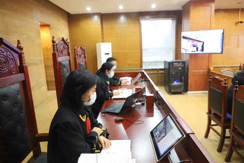 法官利用遠程視頻審理案件